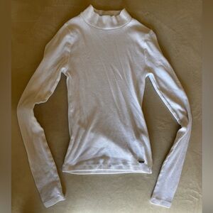 Hollister White Long Sleeve Turtleneck